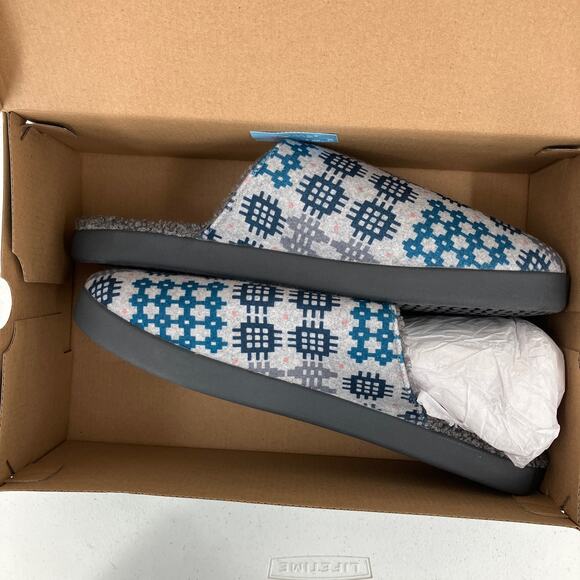 Toms Colab West Elm Frost Grey Snowdon Repreve Two Tone Felt Harbor Clog Slipper - Picture 1 of 8